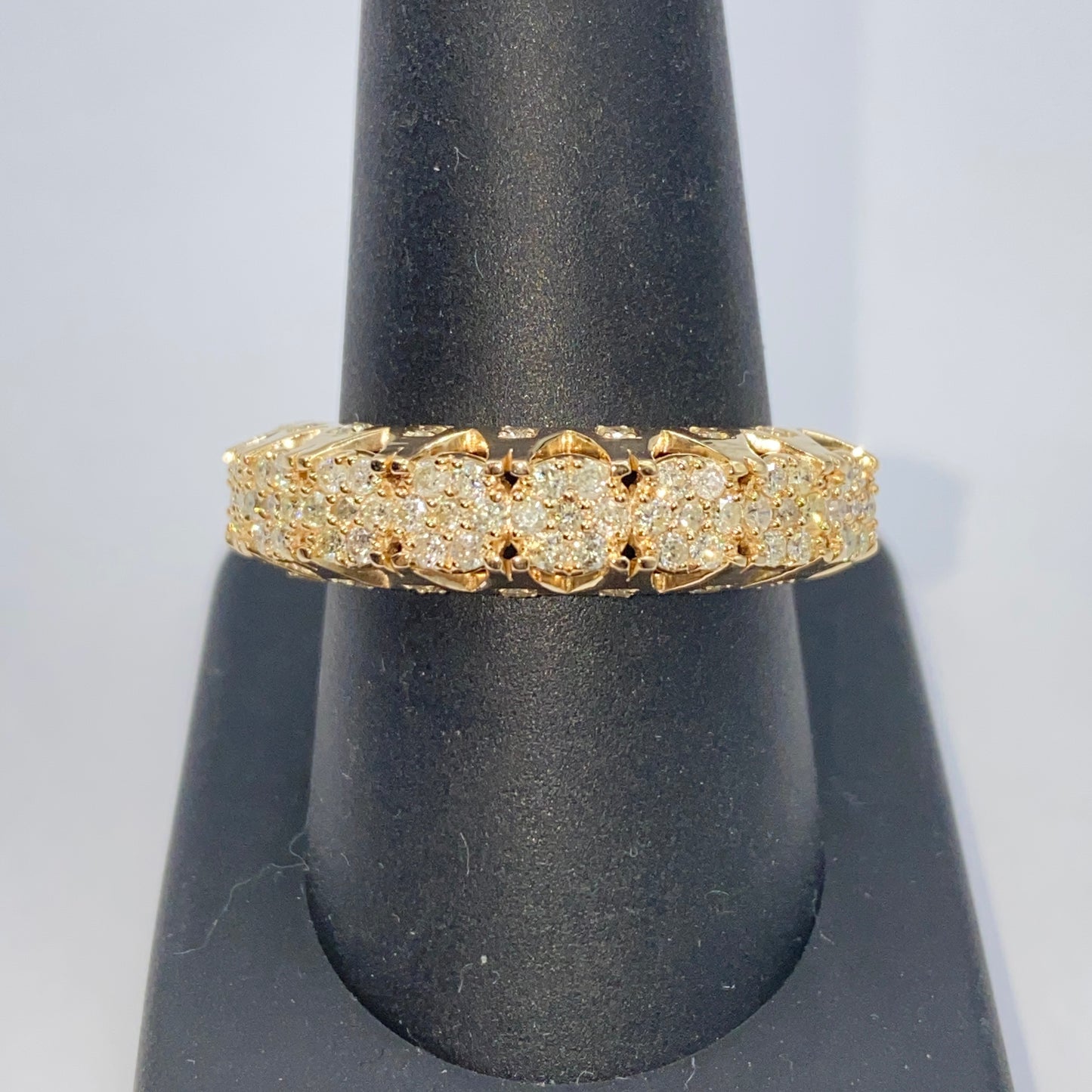 10K 7MM Power Diamond Ring