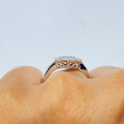 14K Lace Heart Diamond Engagement Ring
