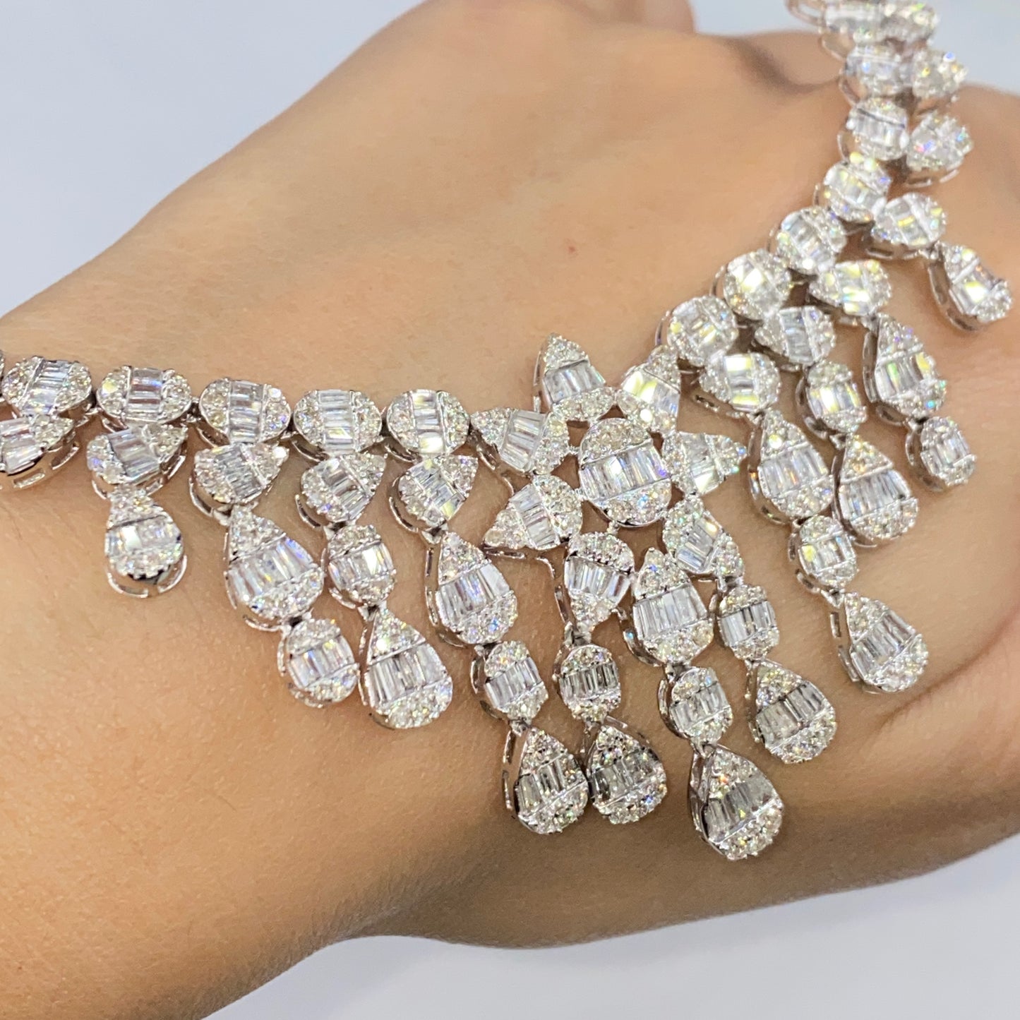 14K Sunburst Diamond Necklace