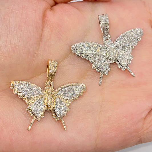 14K Kali Butterfly Diamond Pendant