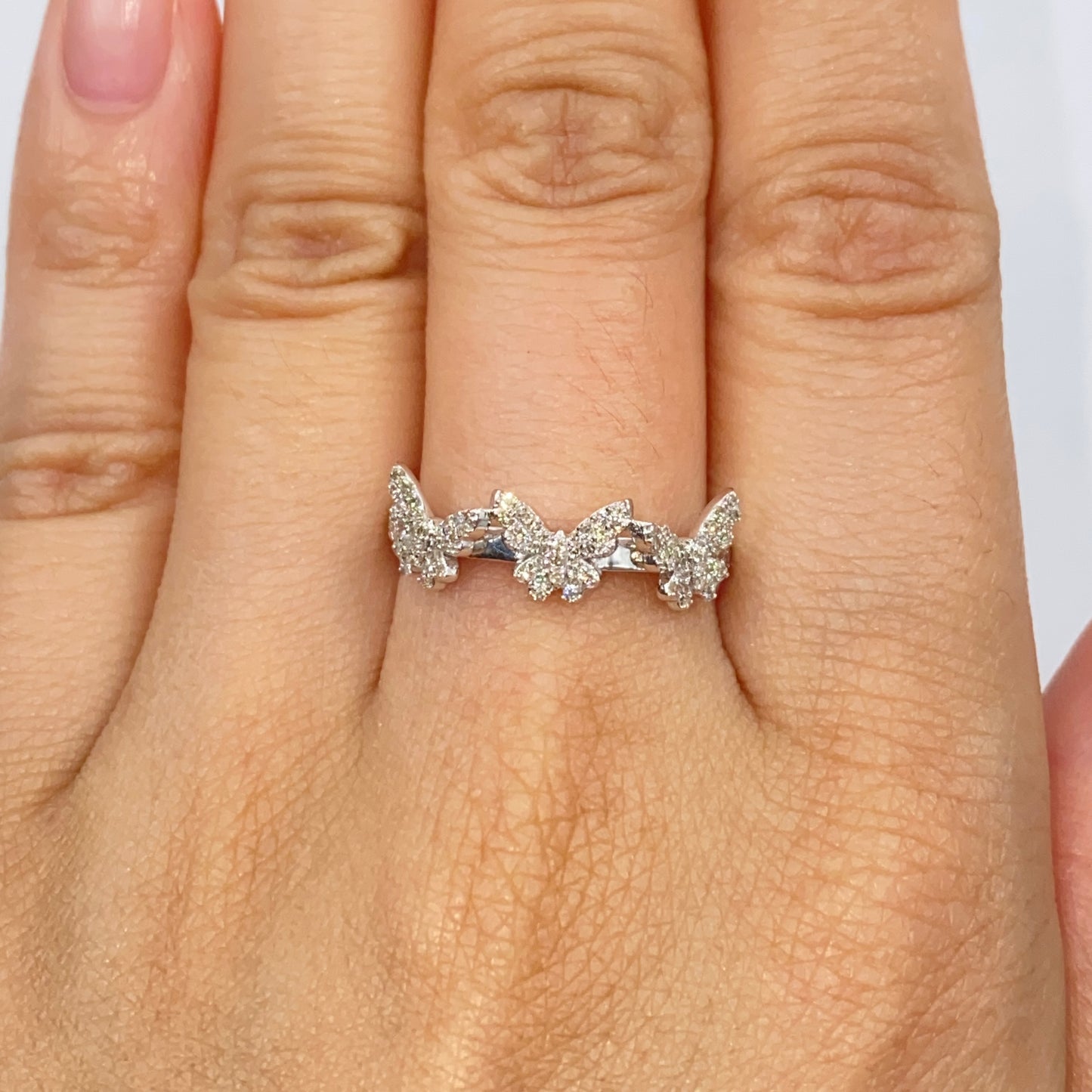 14K Hashira Butterfly Diamond Ring