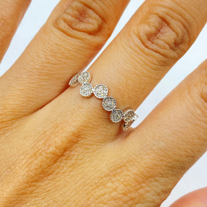 14K Bubble Diamond Ring