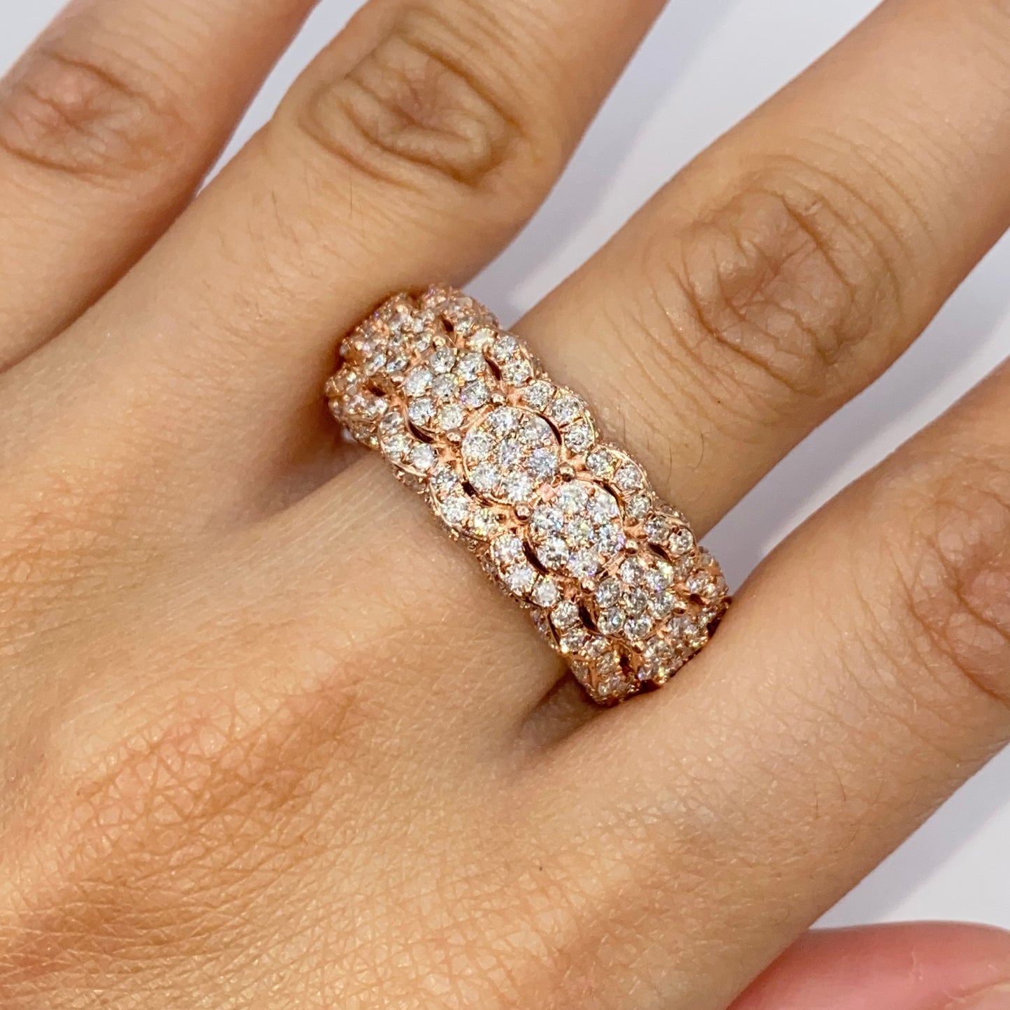 10K/14K 10MM Iced Diamond Ring