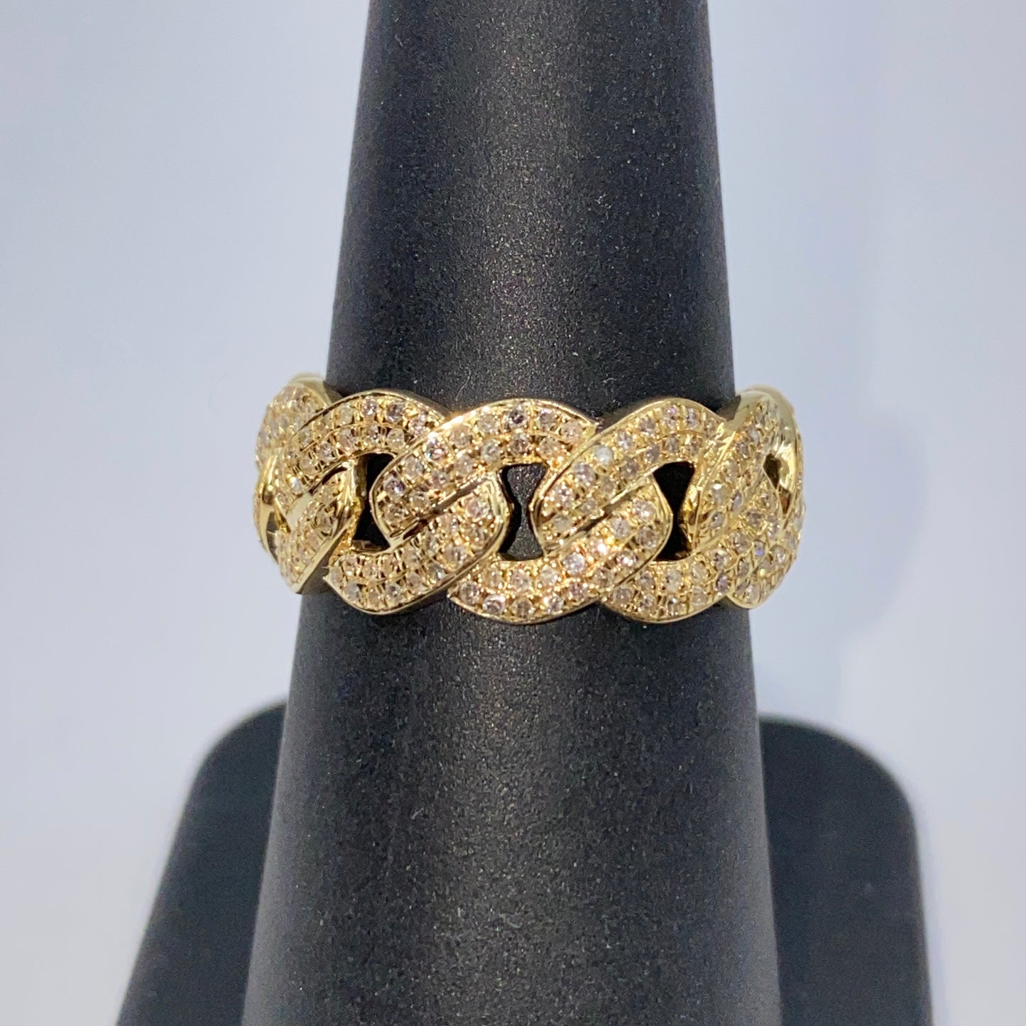 Cuban Link Infinity Diamond Ring