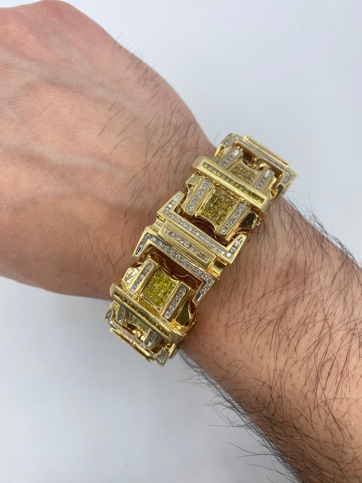 14K Jumbo Yellow Canary Diamond Bracelet