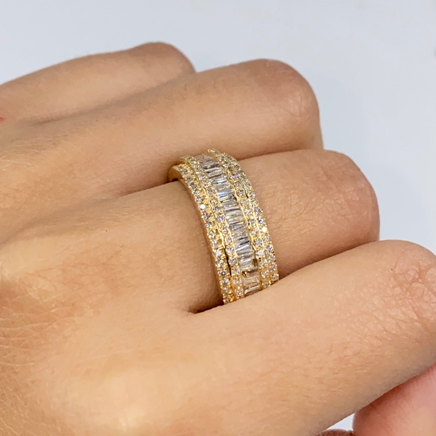 14K Succession Diamond Baguette Ring