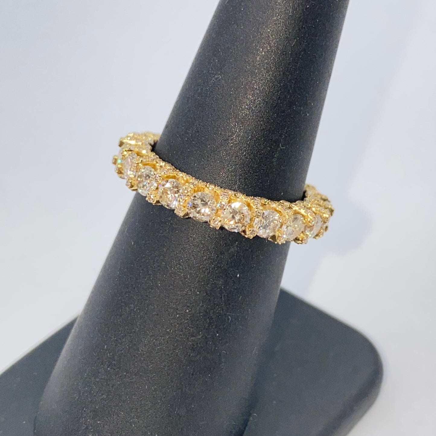 14K 3.3MM Infinity Diamond Ring