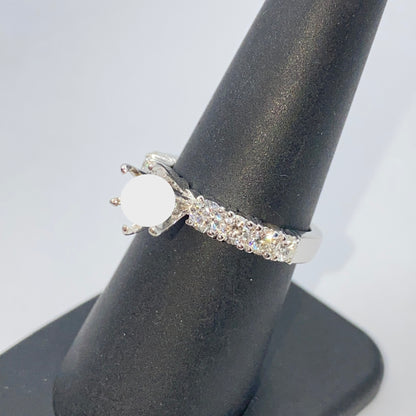 14K 8 Stone Diamond Engagement Ring Setting