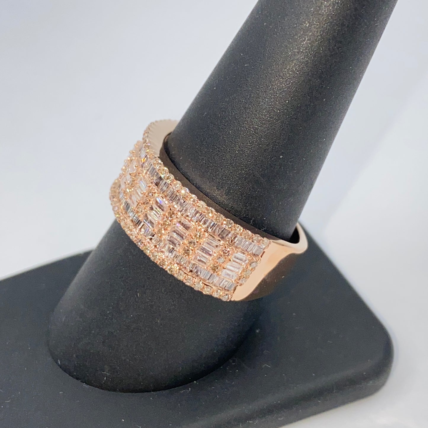 14K Greg Diamond Baguette Ring