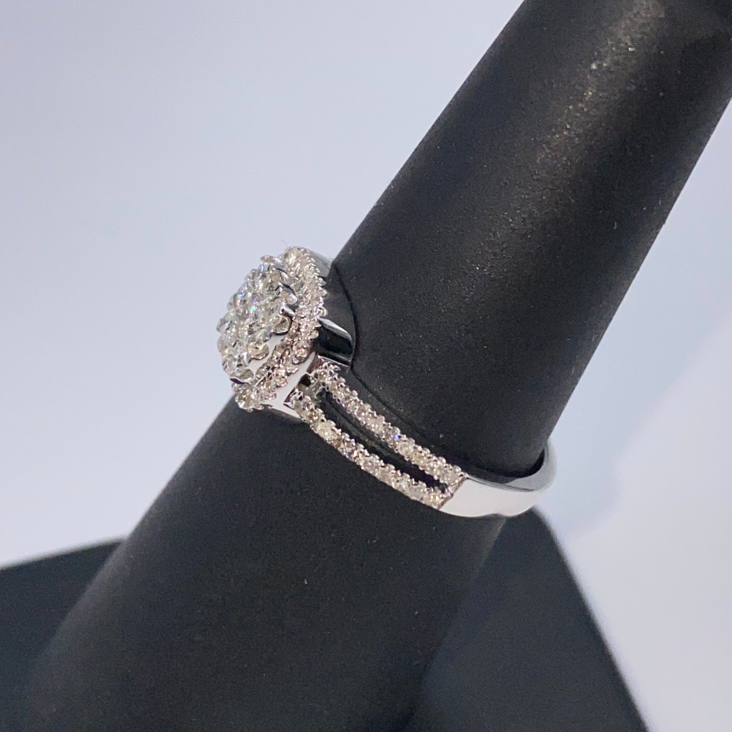 14K Jennie Square Diamond Engagement Ring