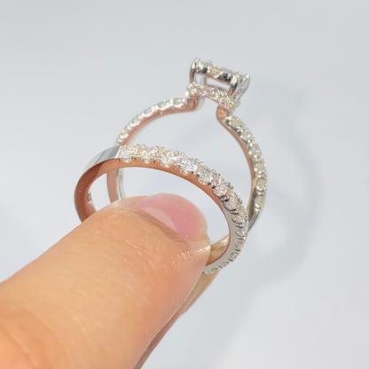 14K Barbie Circle Diamond Engagement Ring