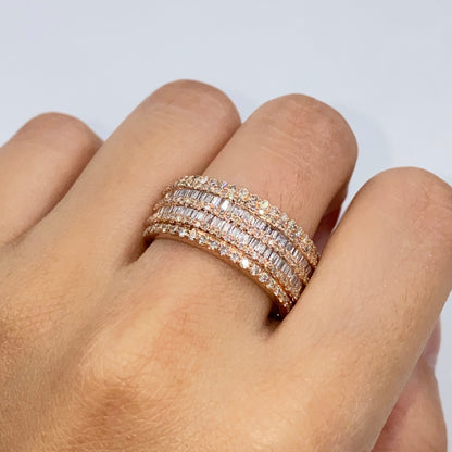 14K Hercules Diamond Baguette Ring