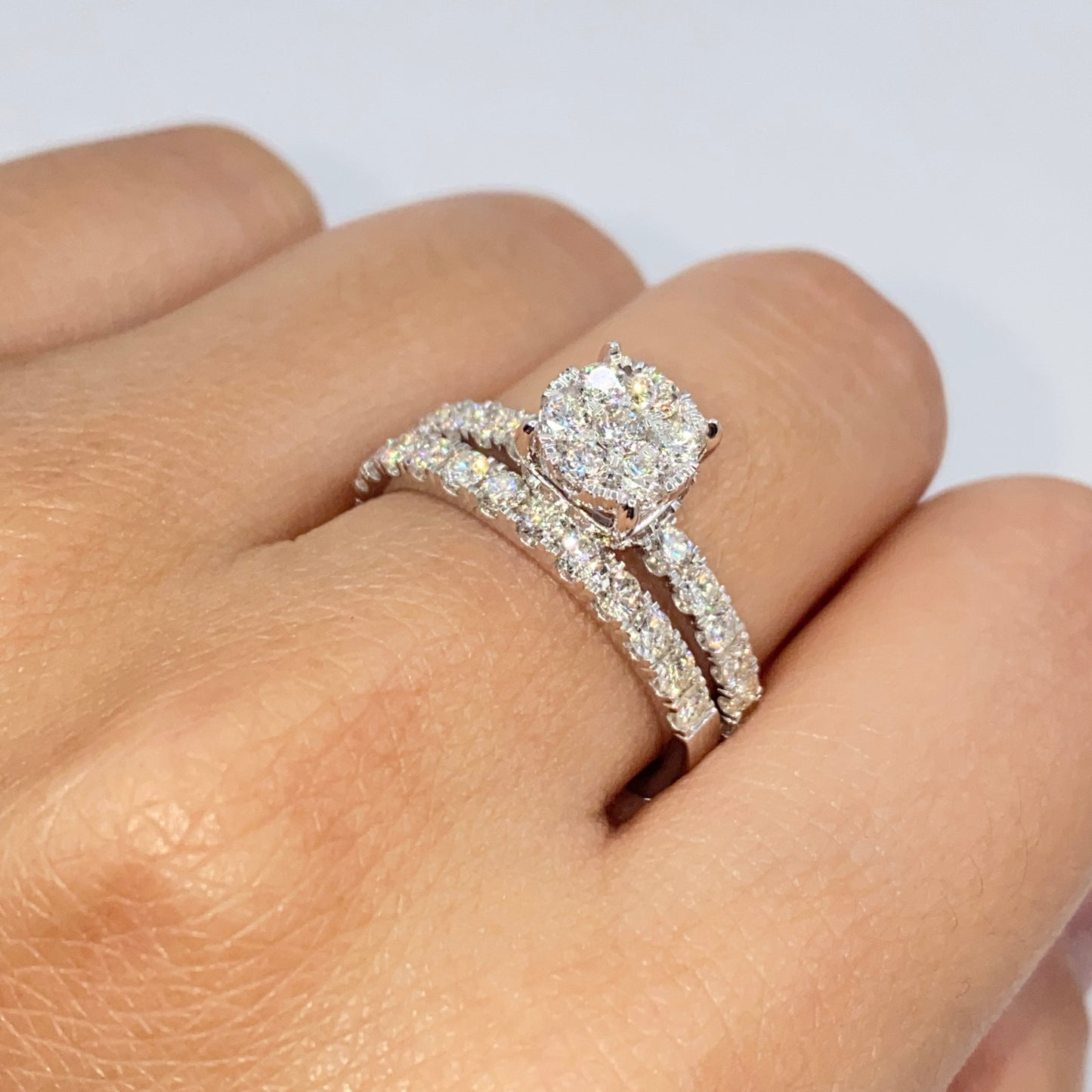 14K Barbie Circle Diamond Engagement Ring