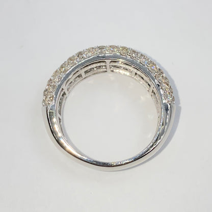 14K 8MM Iced Diamond Band Ring