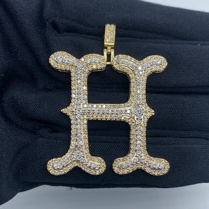 Old English Initial Letter Diamond Pendants Full Collection