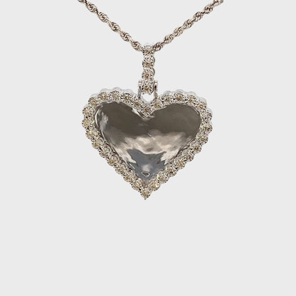 Darling Heart Photo Diamond Pendant