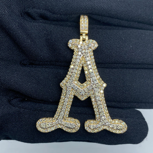 Initial A Old English Pendant