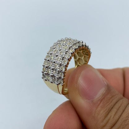 10K Flower Crown Diamond Ring