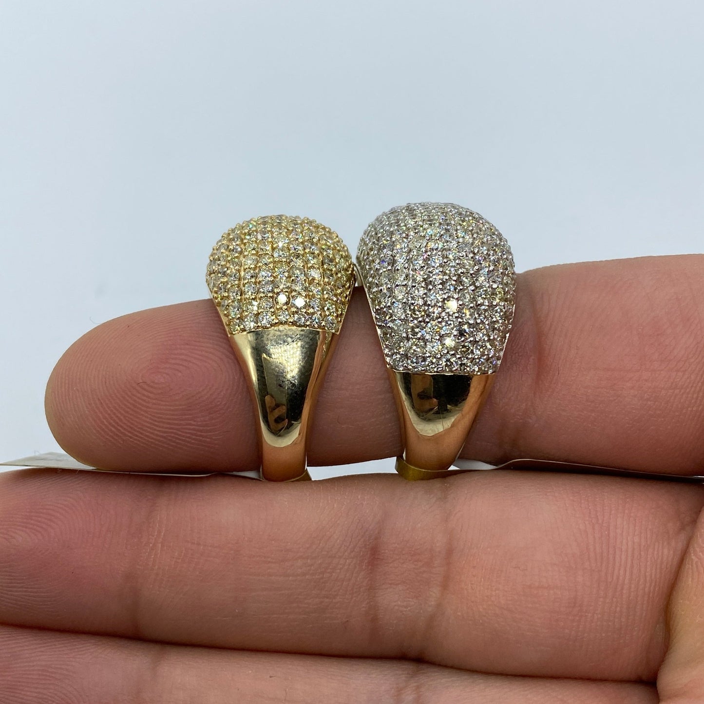10K Jumbo Dome Diamond Ring