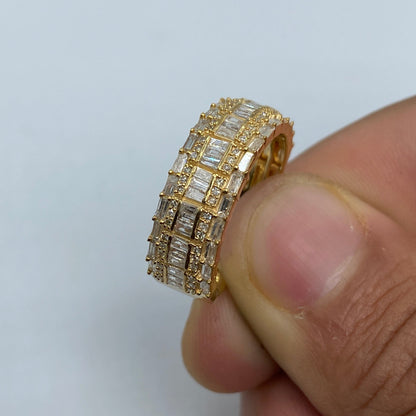 14K Diamond Baguette Band Ring