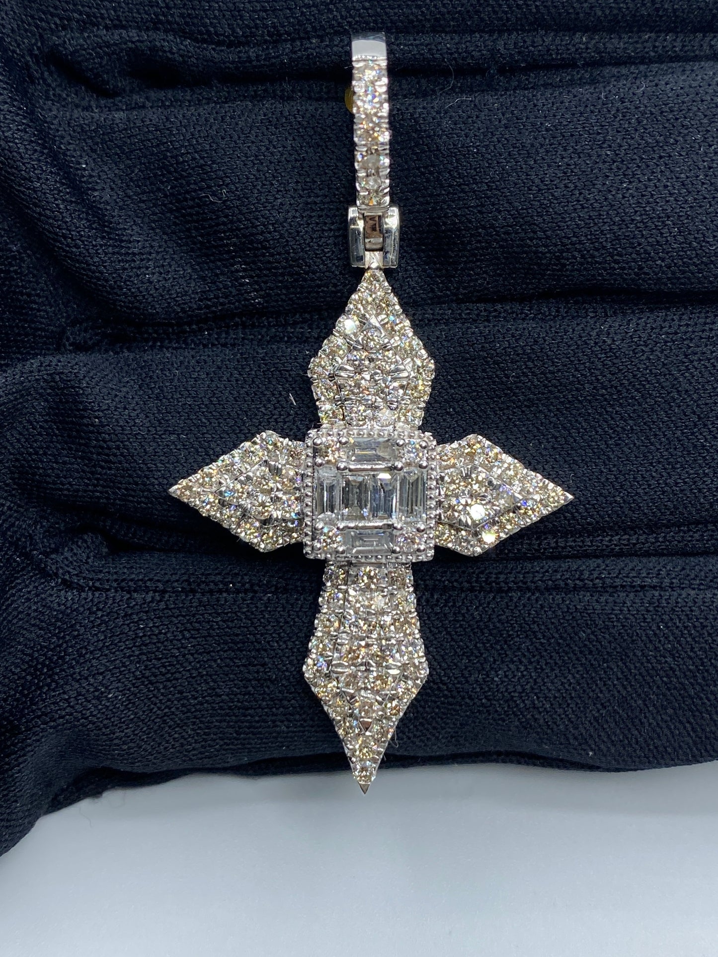 Byzantine Cross Baguette Pendant