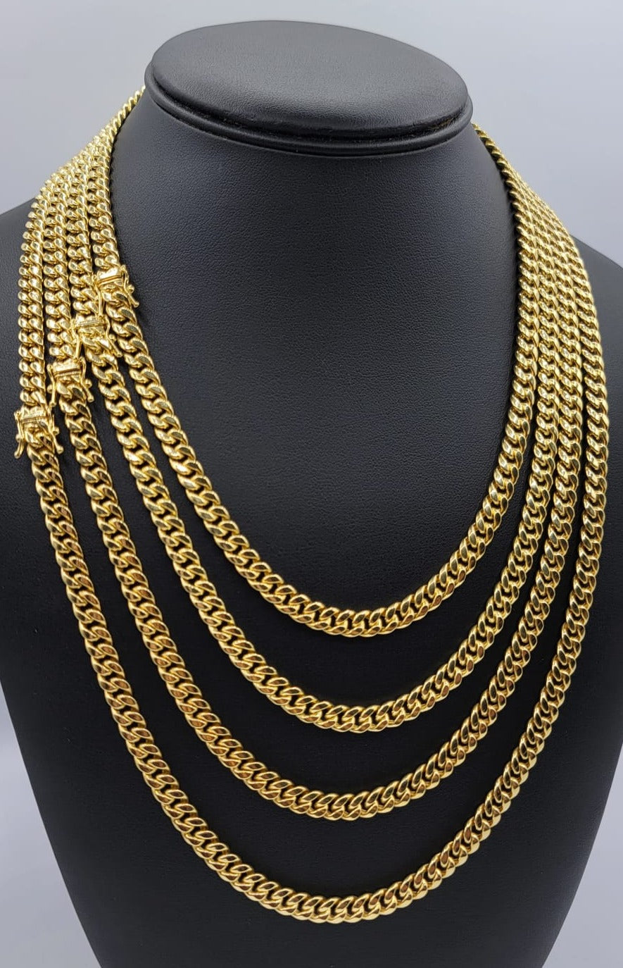 18 Inch Miami Cuban Chain Premium 10mm Sterling Silver Cuban Link
