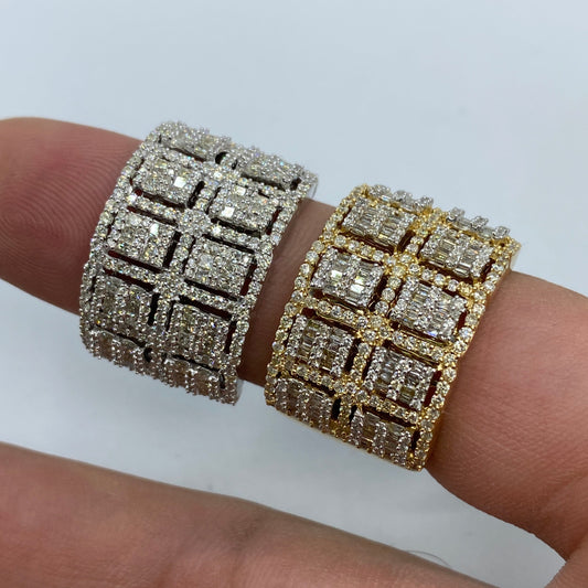 14K French Dual Diamond Baguette Ring