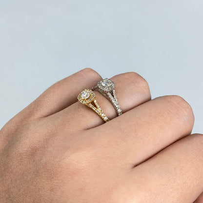14K Diamond Beloved Engagement Ring