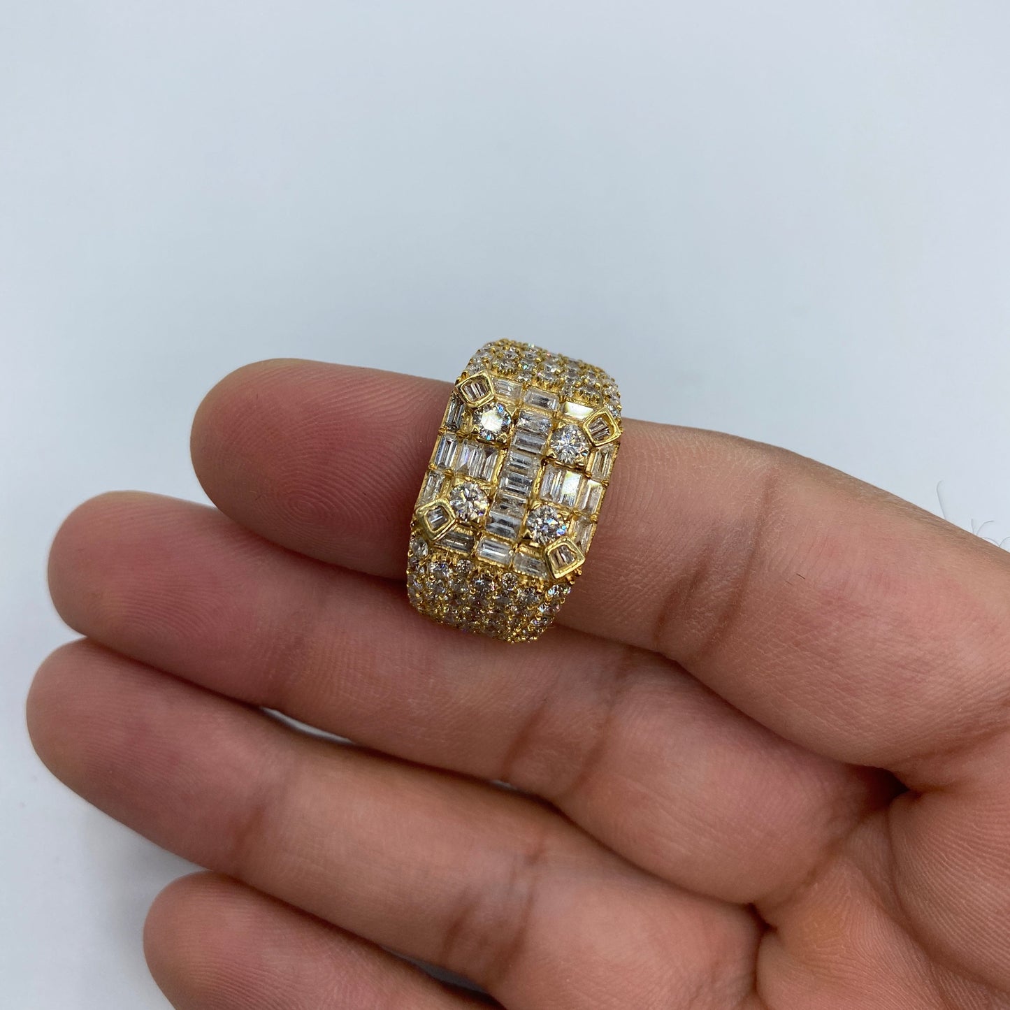 14K Sahara Diamond Baguette Ring 5.4ct