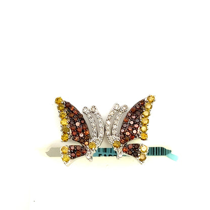 14K Large Butterfly Diamond Earrings