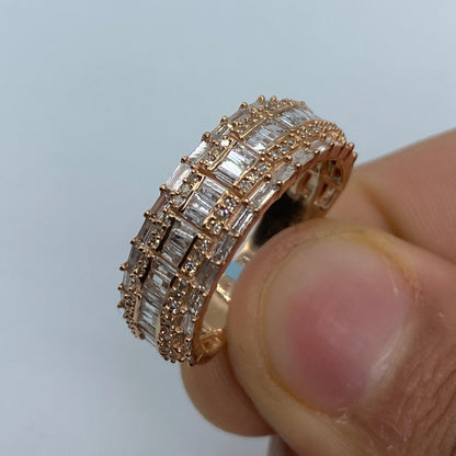 14K Diamond Baguette Band Ring