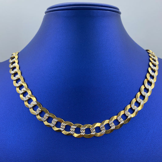 14K 11.2MM Cuban Link Chain 20-26"