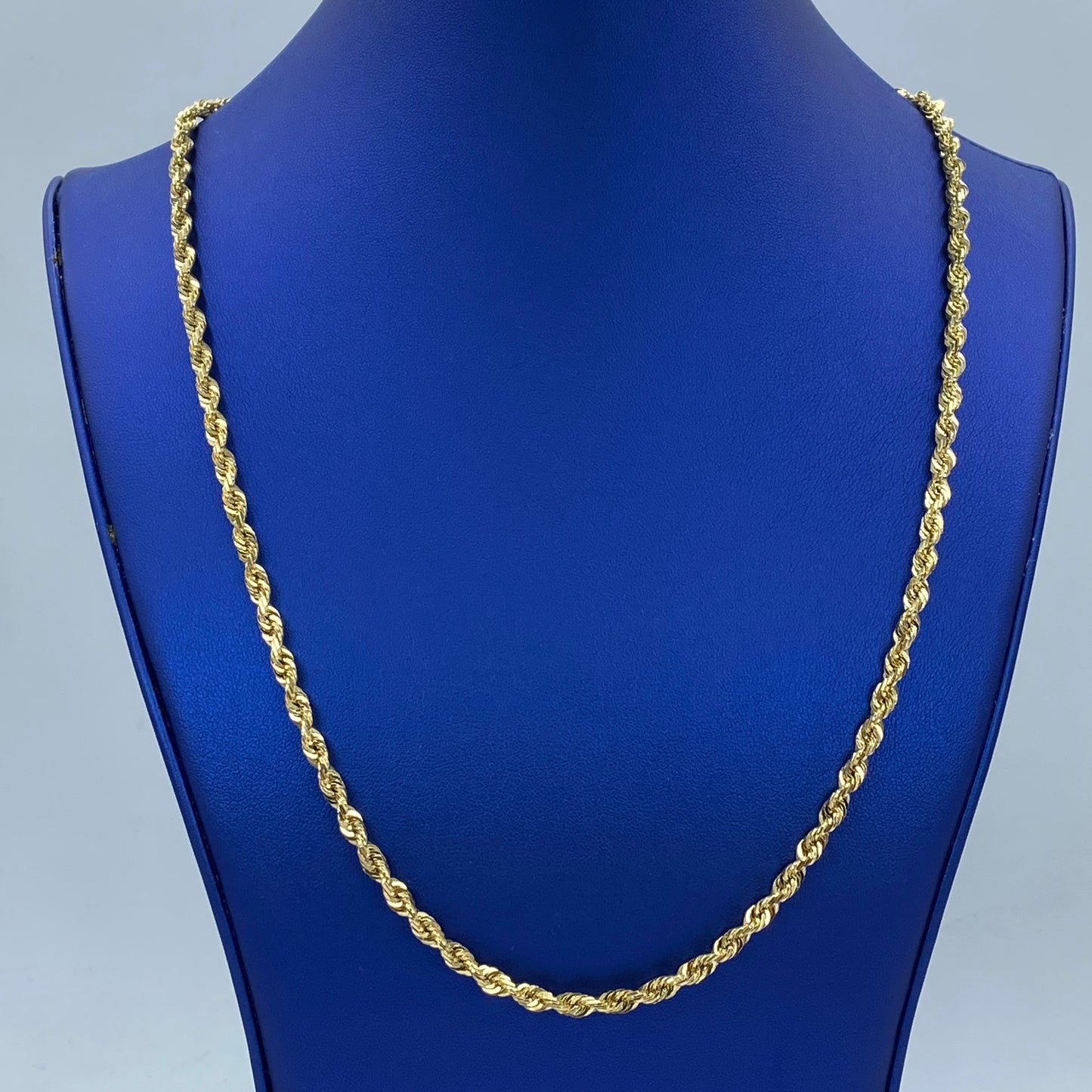 10K 4MM Rope Chain 23"