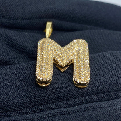 Initial M Bubble Pendant