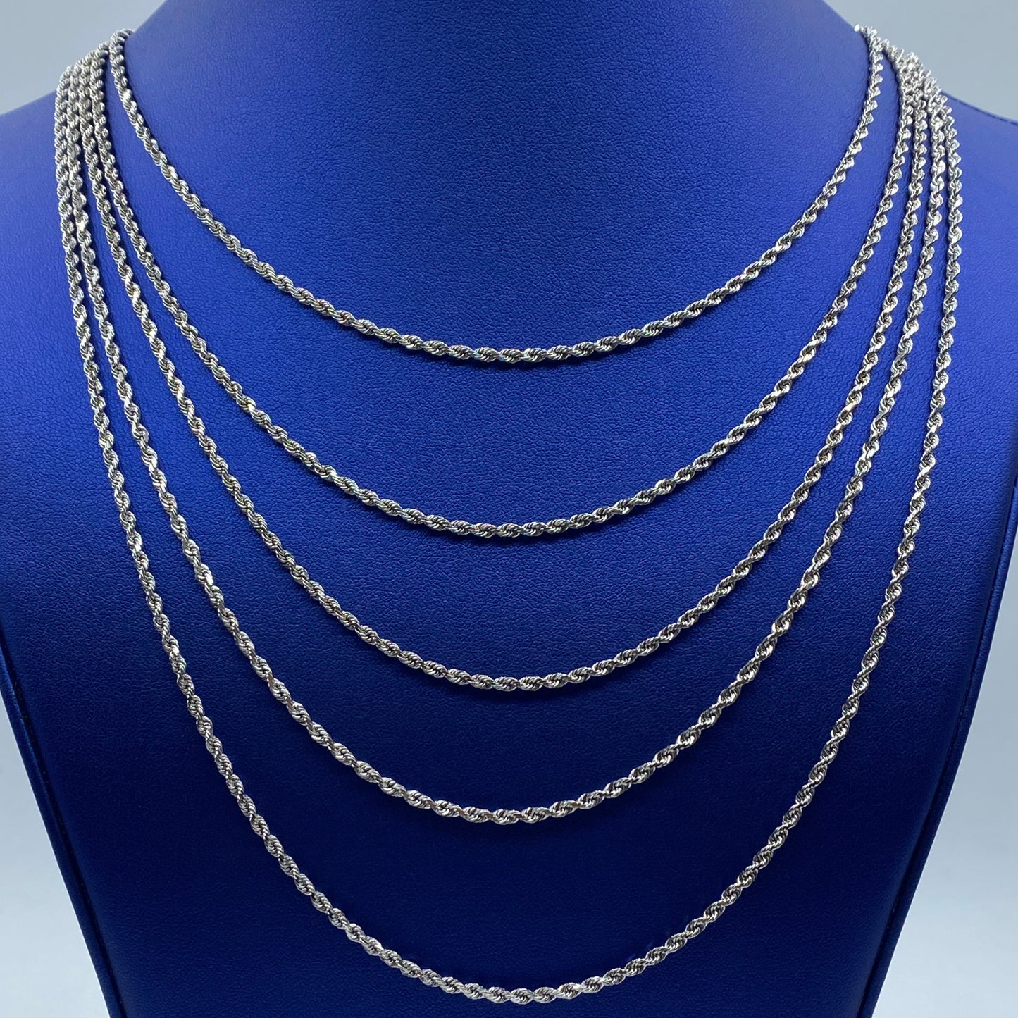 10K 2.8MM Rope Chain in Gold 16-24"
