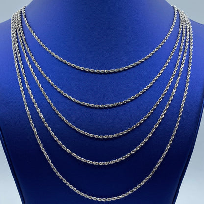 10K 2.8MM Rope Chain in Gold 16-24"