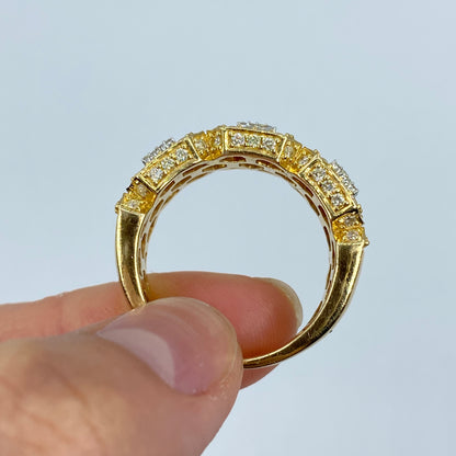 14K Champion Rectangle Diamond Baguette Ring