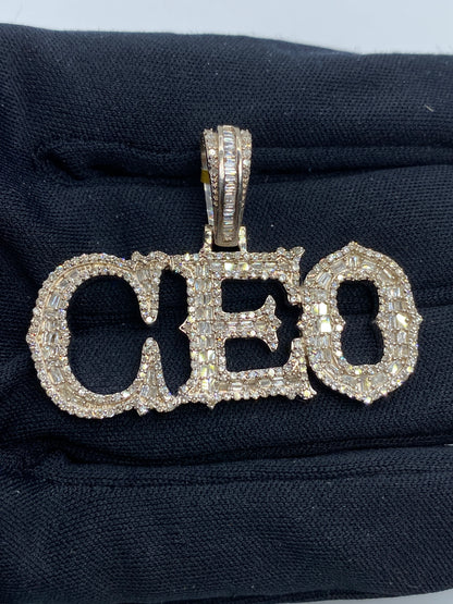 CEO Name Baguette Pendant