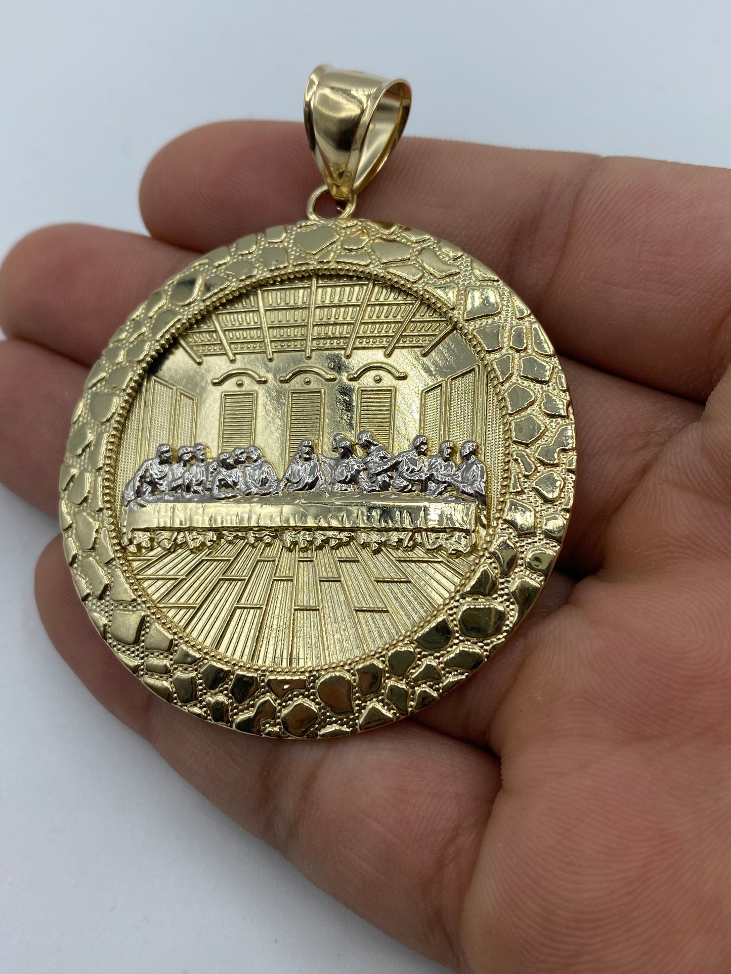 14K Last Supper Pendant 2.6"