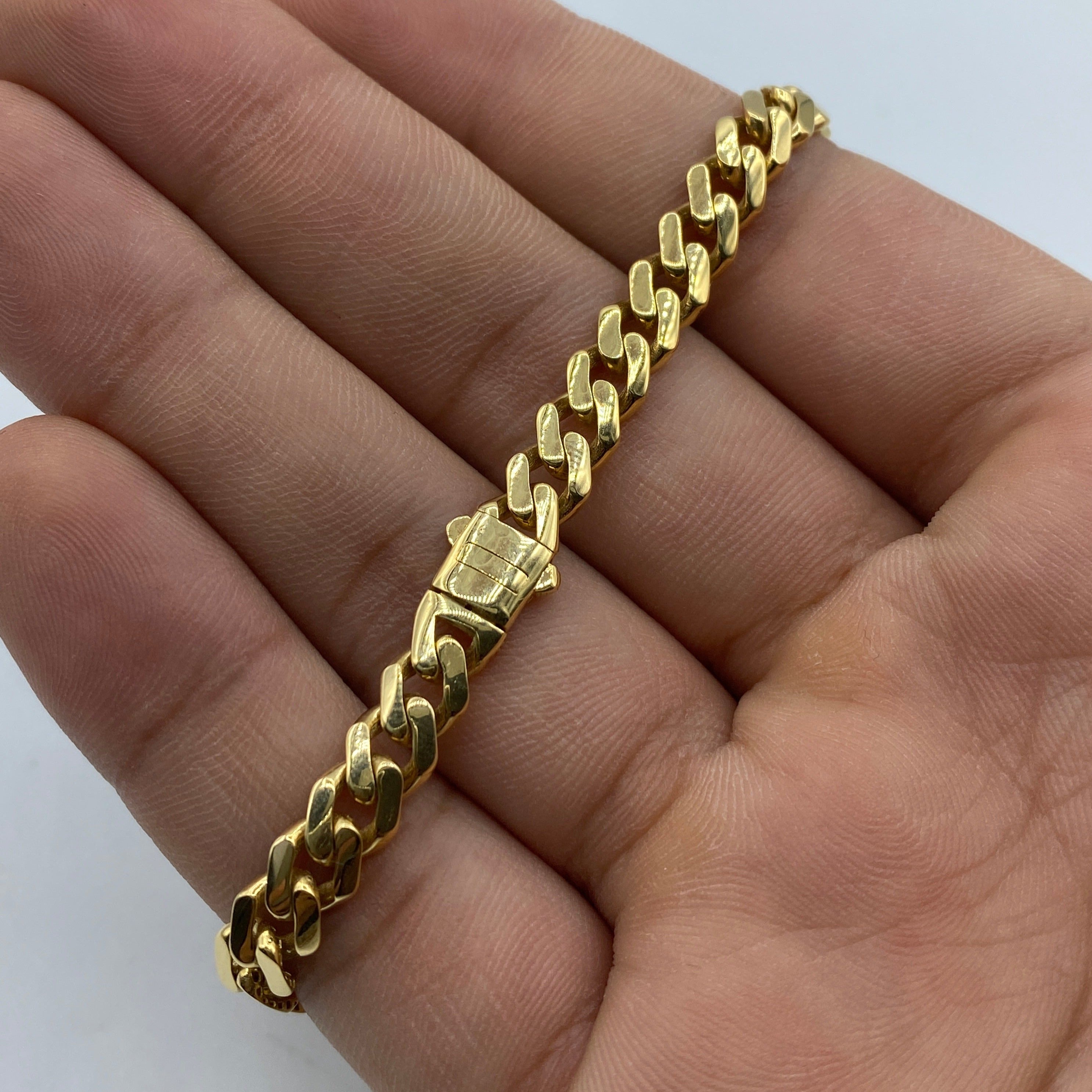 Cuban link 10k hot sale gold bracelet