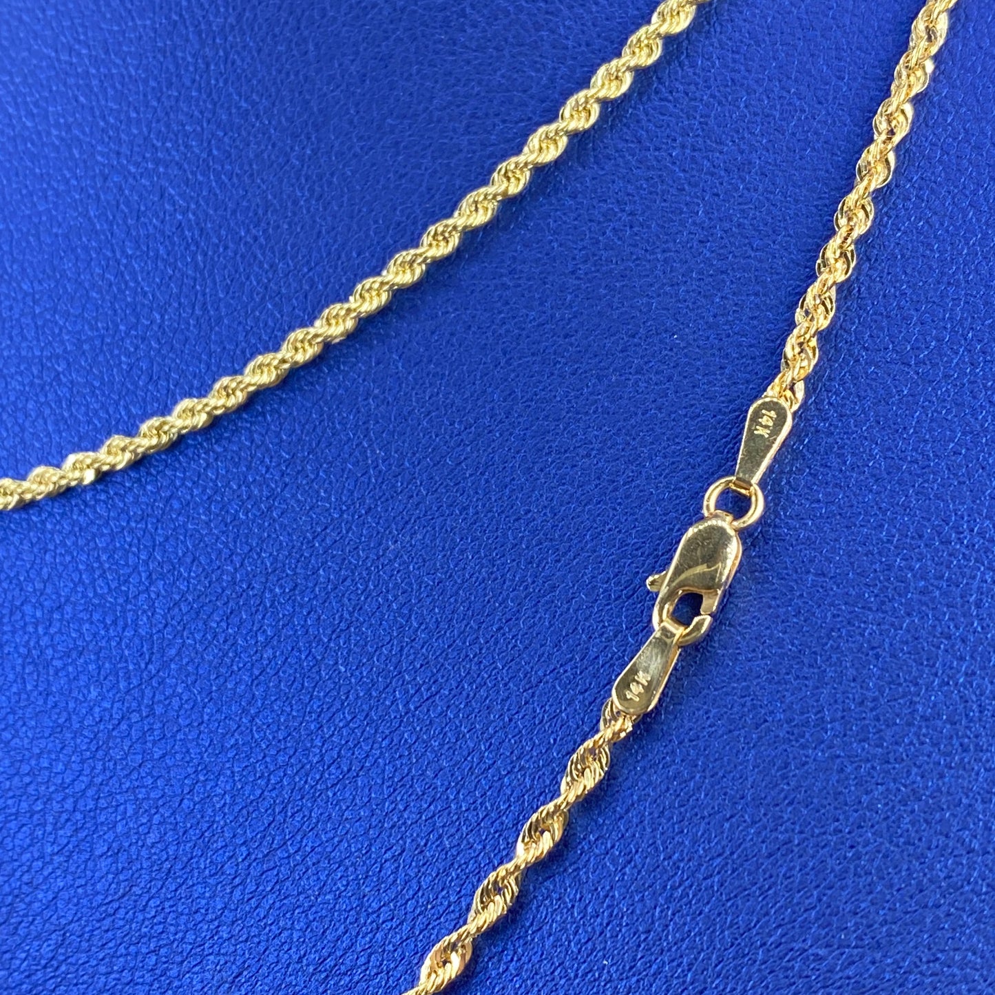 14K 1.5MM Rope Chain 18-20"