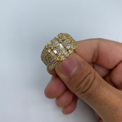 14K Sahara Diamond Baguette Ring 5.4ct