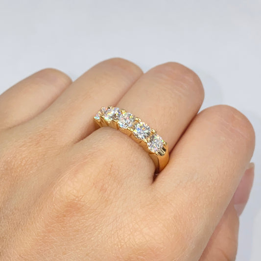 14K Five Stone Diamond Ring