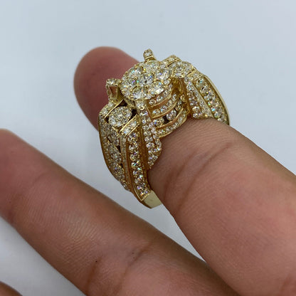 14K Jumbo Castle Diamond Ring