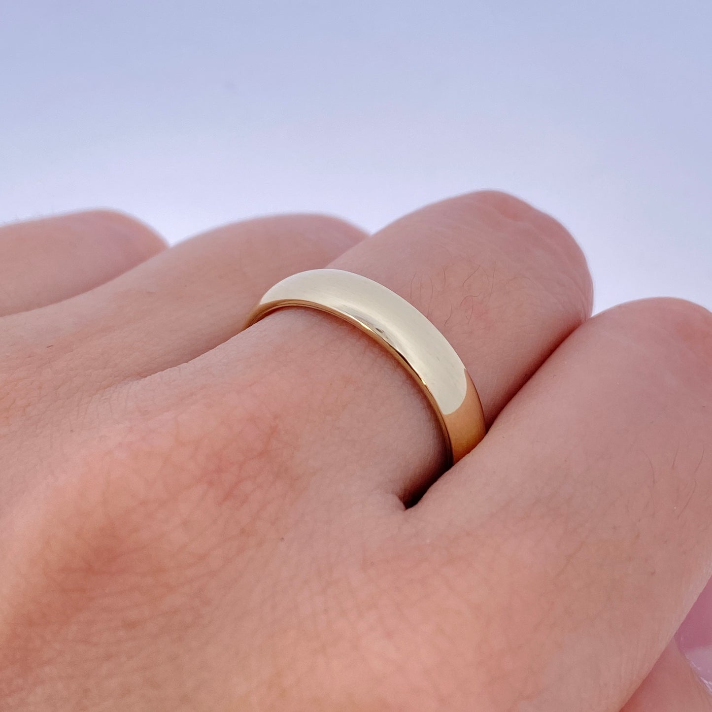 14K Yellow Gold Band Ring