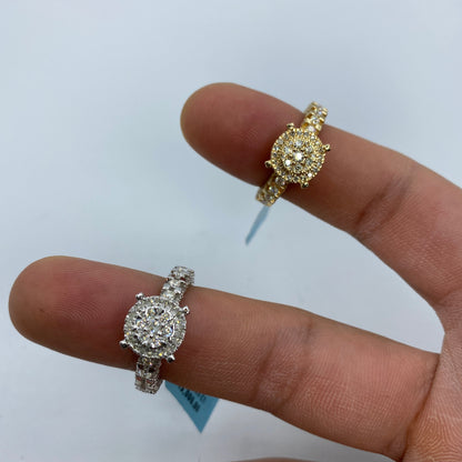 14K Jumbo Diamond Engagement Ring