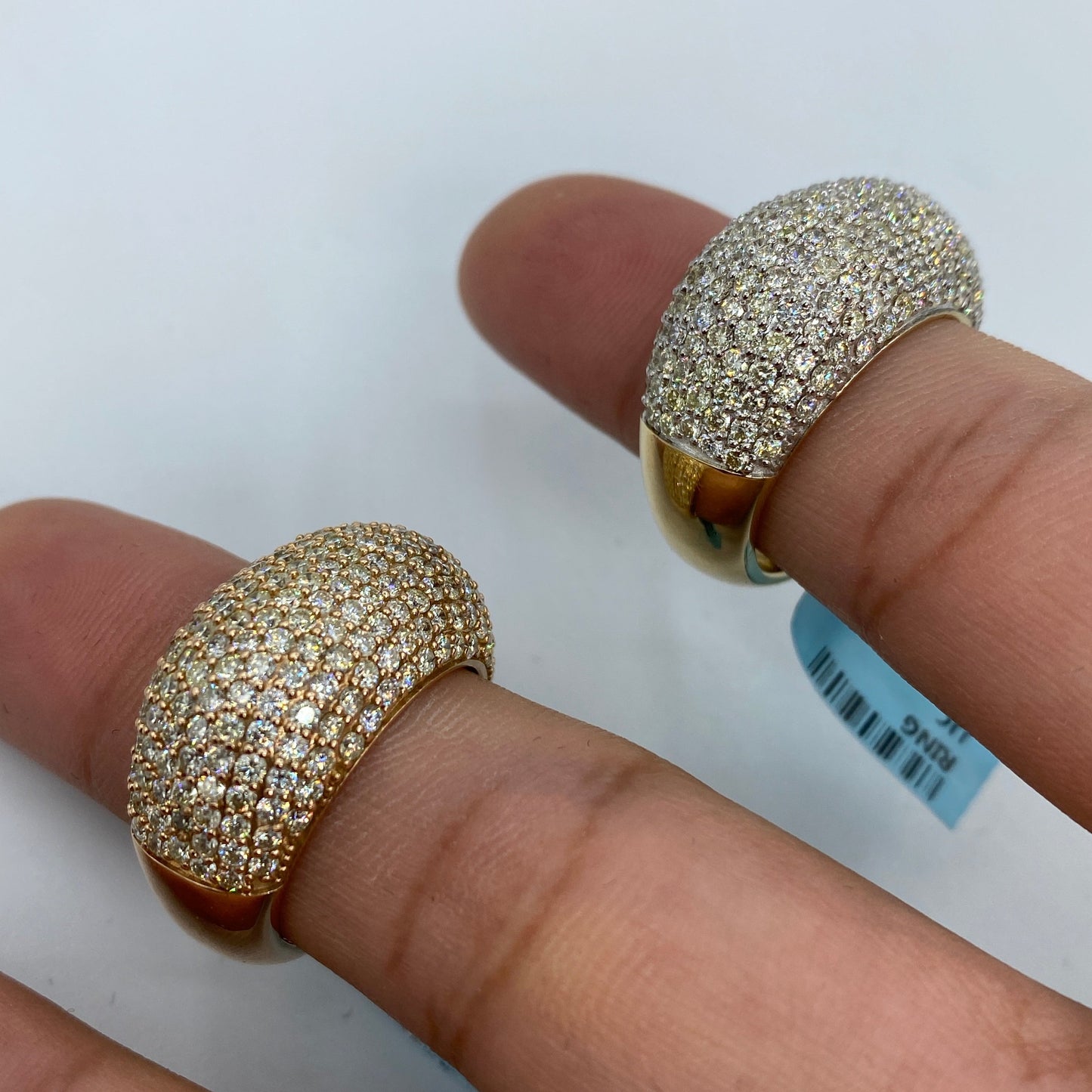 14K Dome Diamond Ring