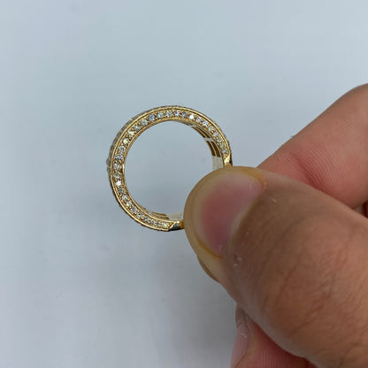 14K Double Stroke Diamond Baguette Ring