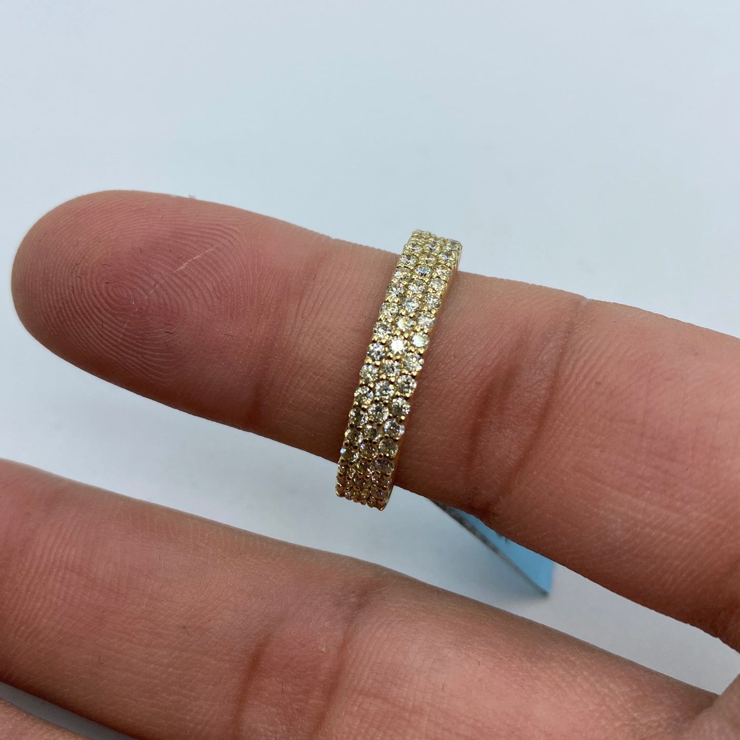 14K Iced-Out Diamond Band 1.2ct