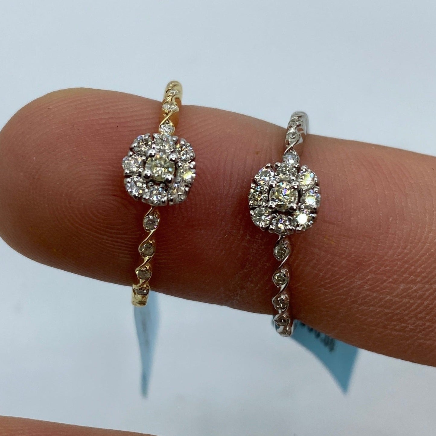 14K Elegant Bloom Diamond Engagement Ring